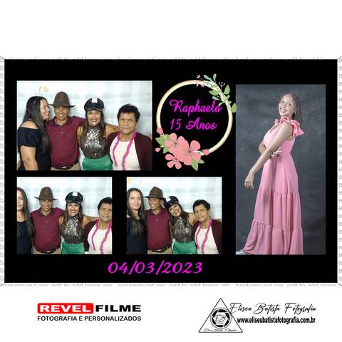 Cabine fotográfica RevelFilme Matão SP - Raphaela 15 anos -Eliseu Batista fotografia'