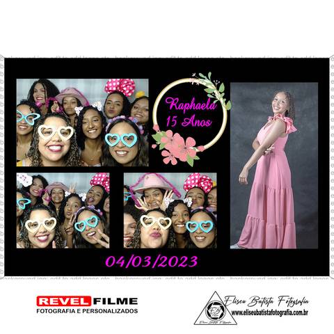 Cabine fotográfica RevelFilme Matão SP - Raphaela 15 anos -Eliseu Batista fotografia'