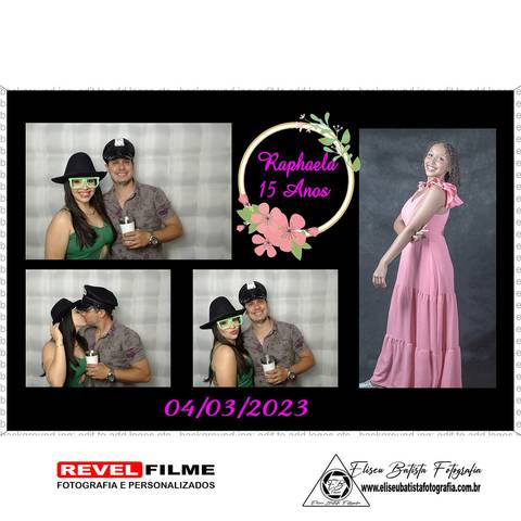 Cabine fotográfica RevelFilme Matão SP - Raphaela 15 anos -Eliseu Batista fotografia'