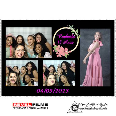Cabine fotográfica RevelFilme Matão SP - Raphaela 15 anos -Eliseu Batista fotografia'