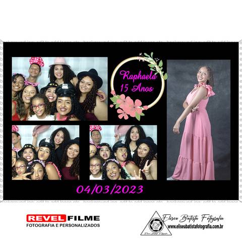 Cabine fotográfica RevelFilme Matão SP - Raphaela 15 anos -Eliseu Batista fotografia'