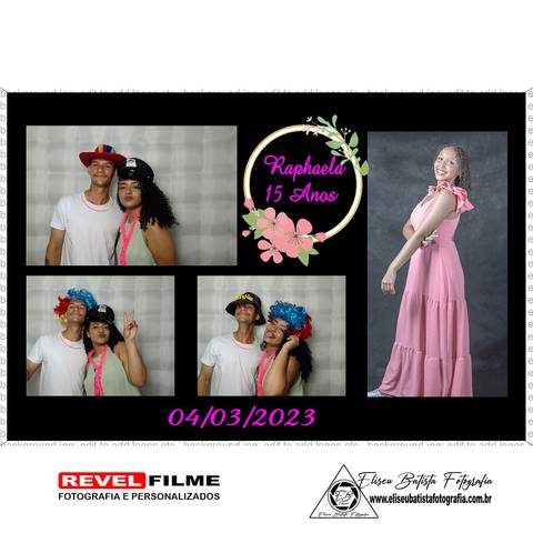 Cabine fotográfica RevelFilme Matão SP - Raphaela 15 anos -Eliseu Batista fotografia'