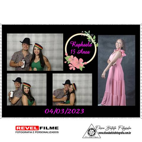 Cabine fotográfica RevelFilme Matão SP - Raphaela 15 anos -Eliseu Batista fotografia'