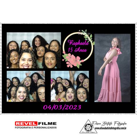 Cabine fotográfica RevelFilme Matão SP - Raphaela 15 anos -Eliseu Batista fotografia'