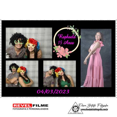 Cabine fotográfica RevelFilme Matão SP - Raphaela 15 anos -Eliseu Batista fotografia'