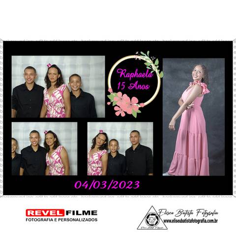 Cabine fotográfica RevelFilme Matão SP - Raphaela 15 anos -Eliseu Batista fotografia'