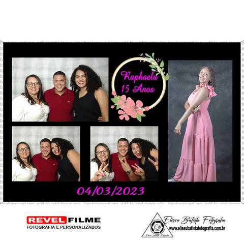 Cabine fotográfica RevelFilme Matão SP - Raphaela 15 anos -Eliseu Batista fotografia'