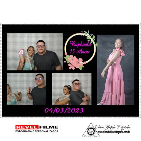 Cabine fotográfica RevelFilme Matão SP - Raphaela 15 anos -Eliseu Batista fotografia'