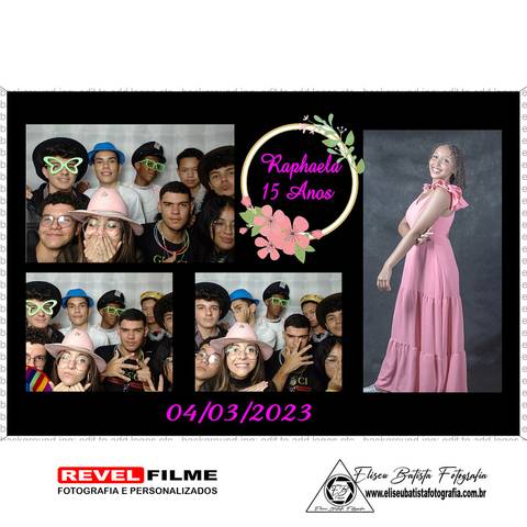 Cabine fotográfica RevelFilme Matão SP - Raphaela 15 anos -Eliseu Batista fotografia'