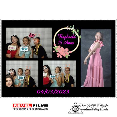 Cabine fotográfica RevelFilme Matão SP - Raphaela 15 anos -Eliseu Batista fotografia'