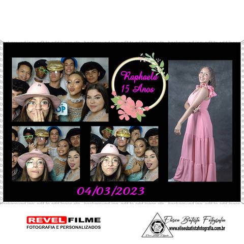 Cabine fotográfica RevelFilme Matão SP - Raphaela 15 anos -Eliseu Batista fotografia'