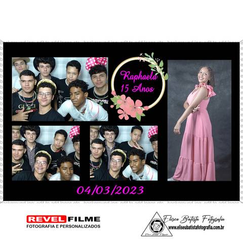 Cabine fotográfica RevelFilme Matão SP - Raphaela 15 anos -Eliseu Batista fotografia'