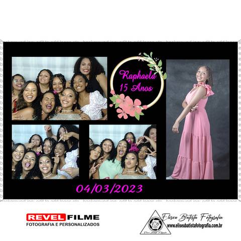 Cabine fotográfica RevelFilme Matão SP - Raphaela 15 anos -Eliseu Batista fotografia'