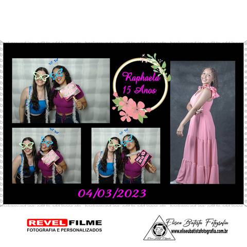 Cabine fotográfica RevelFilme Matão SP - Raphaela 15 anos -Eliseu Batista fotografia'