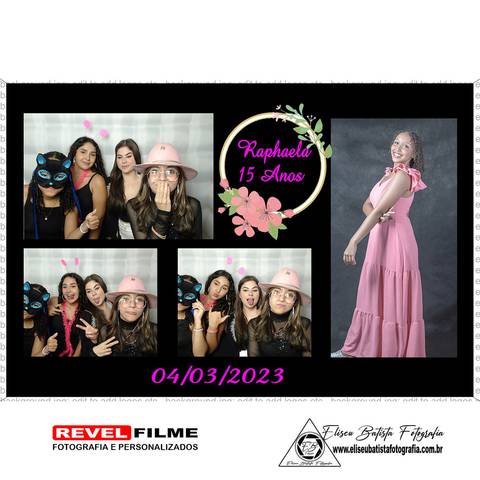 Cabine fotográfica RevelFilme Matão SP - Raphaela 15 anos -Eliseu Batista fotografia'