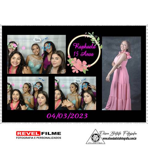Cabine fotográfica RevelFilme Matão SP - Raphaela 15 anos -Eliseu Batista fotografia'