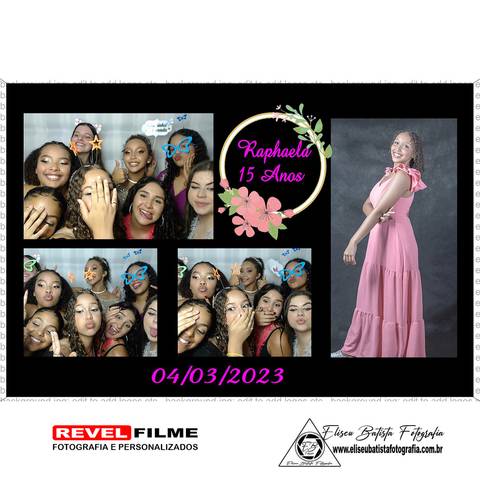 Cabine fotográfica RevelFilme Matão SP - Raphaela 15 anos -Eliseu Batista fotografia'