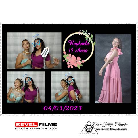 Cabine fotográfica RevelFilme Matão SP - Raphaela 15 anos -Eliseu Batista fotografia'