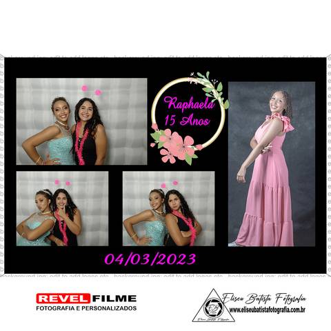 Cabine fotográfica RevelFilme Matão SP - Raphaela 15 anos -Eliseu Batista fotografia'