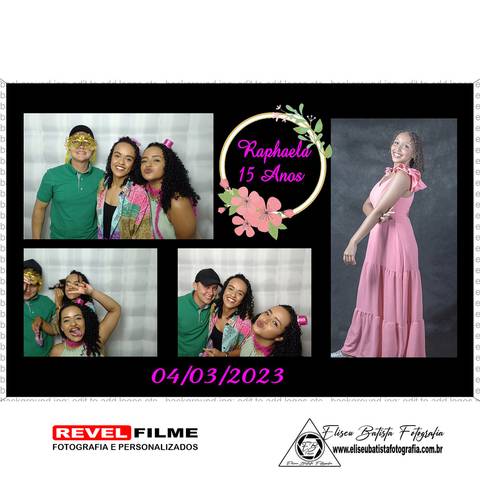 Cabine fotográfica RevelFilme Matão SP - Raphaela 15 anos -Eliseu Batista fotografia'