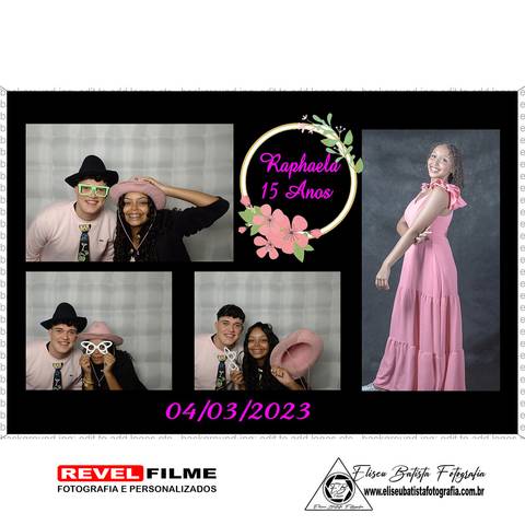 Cabine fotográfica RevelFilme Matão SP - Raphaela 15 anos -Eliseu Batista fotografia'