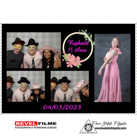 Cabine fotográfica RevelFilme Matão SP - Raphaela 15 anos -Eliseu Batista fotografia'