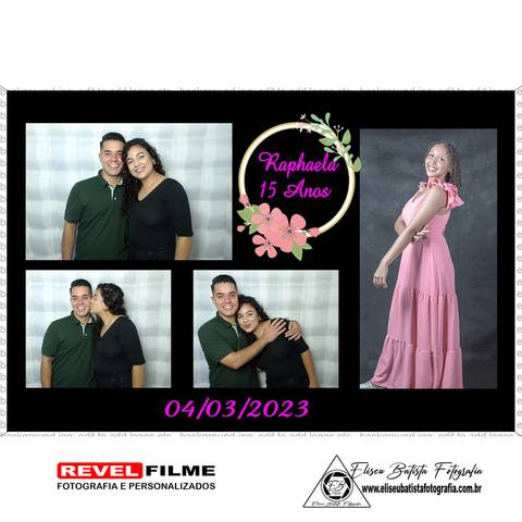 Cabine fotográfica RevelFilme Matão SP - Raphaela 15 anos -Eliseu Batista fotografia'