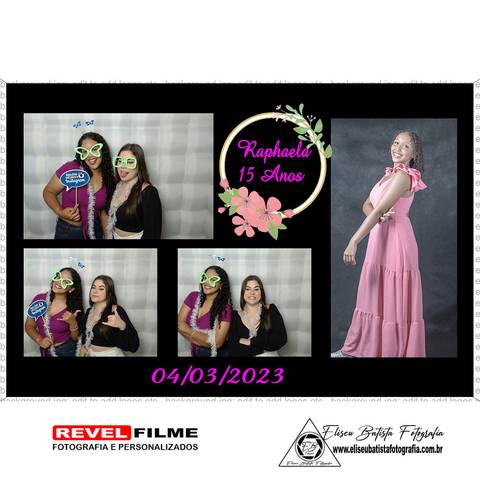 Cabine fotográfica RevelFilme Matão SP - Raphaela 15 anos -Eliseu Batista fotografia'