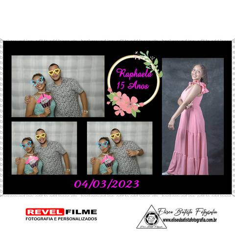 Cabine fotográfica RevelFilme Matão SP - Raphaela 15 anos -Eliseu Batista fotografia'