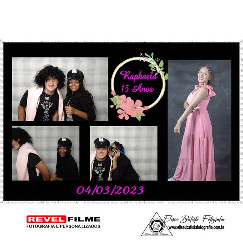 Cabine fotográfica RevelFilme Matão SP - Raphaela 15 anos -Eliseu Batista fotografia'