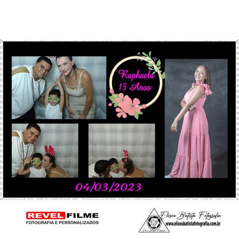 Cabine fotográfica RevelFilme Matão SP - Raphaela 15 anos -Eliseu Batista fotografia'