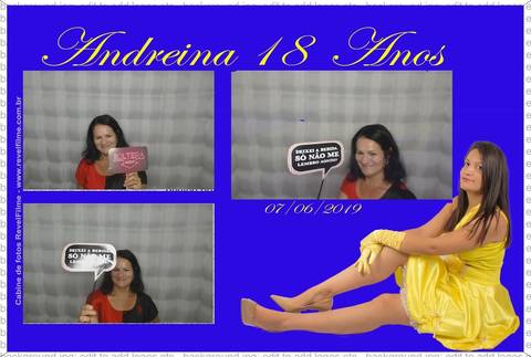 Andreina 18 anos - fotos feito em cabine de selfie RevelFilme'