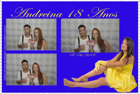 Andreina 18 anos - fotos feito em cabine de selfie RevelFilme'