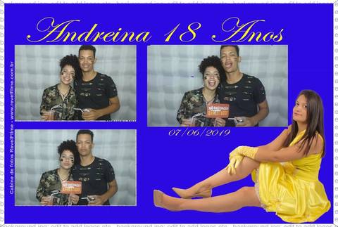 Andreina 18 anos - fotos feito em cabine de selfie RevelFilme'