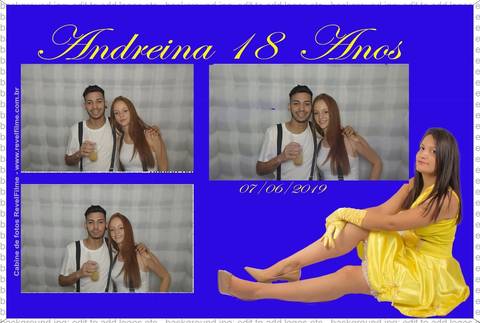 Andreina 18 anos - fotos feito em cabine de selfie RevelFilme'