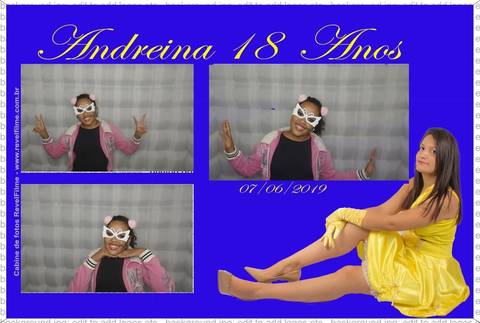 Andreina 18 anos - fotos feito em cabine de selfie RevelFilme'