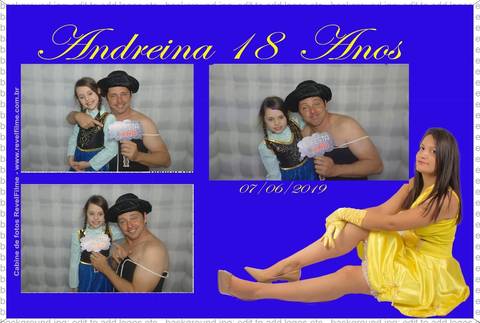 Andreina 18 anos - fotos feito em cabine de selfie RevelFilme'
