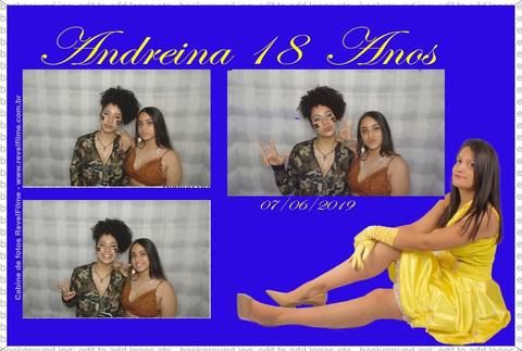 Andreina 18 anos - fotos feito em cabine de selfie RevelFilme'
