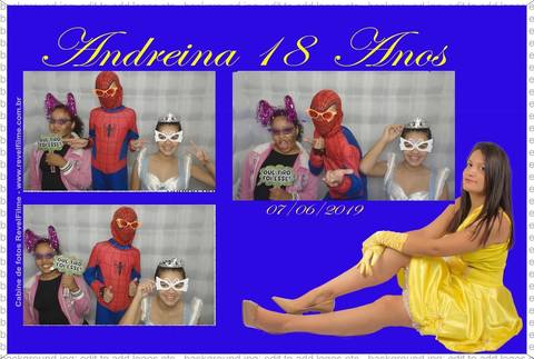 Andreina 18 anos - fotos feito em cabine de selfie RevelFilme'