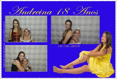 Andreina 18 anos - fotos feito em cabine de selfie RevelFilme'