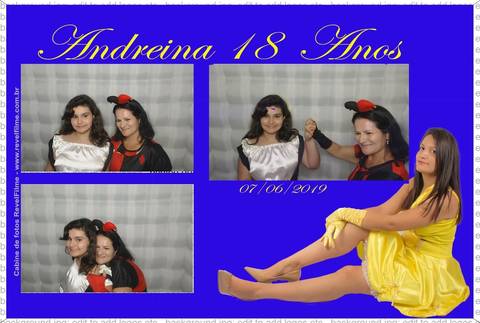 Andreina 18 anos - fotos feito em cabine de selfie RevelFilme'