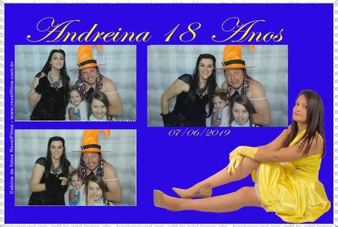 Andreina 18 anos - fotos feito em cabine de selfie RevelFilme'