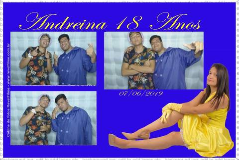 Andreina 18 anos - fotos feito em cabine de selfie RevelFilme'