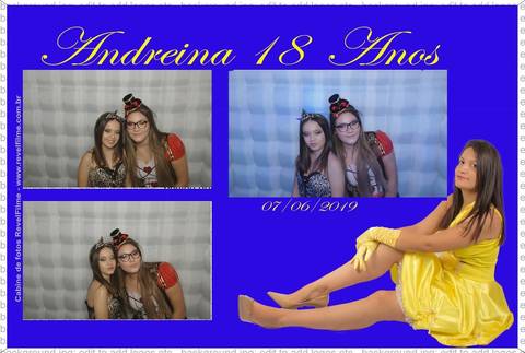 Andreina 18 anos - fotos feito em cabine de selfie RevelFilme'