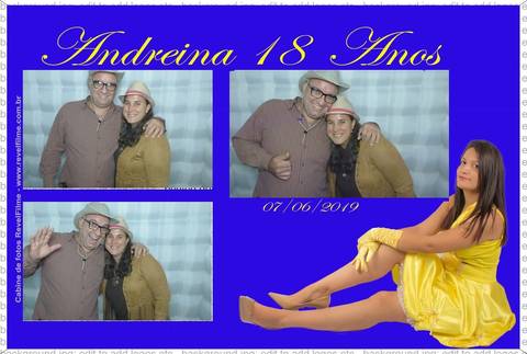 Andreina 18 anos - fotos feito em cabine de selfie RevelFilme'