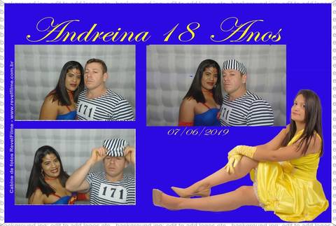 Andreina 18 anos - fotos feito em cabine de selfie RevelFilme'