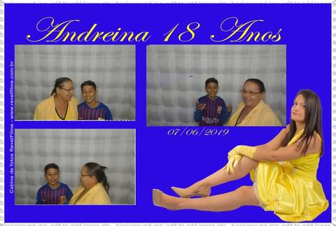 Andreina 18 anos - fotos feito em cabine de selfie RevelFilme'