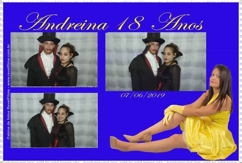 Andreina 18 anos - fotos feito em cabine de selfie RevelFilme'