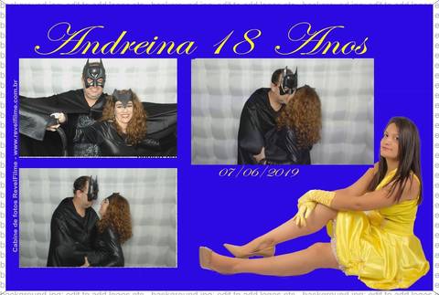 Andreina 18 anos - fotos feito em cabine de selfie RevelFilme'