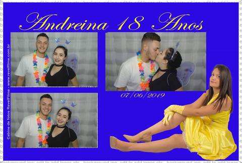 Andreina 18 anos - fotos feito em cabine de selfie RevelFilme'